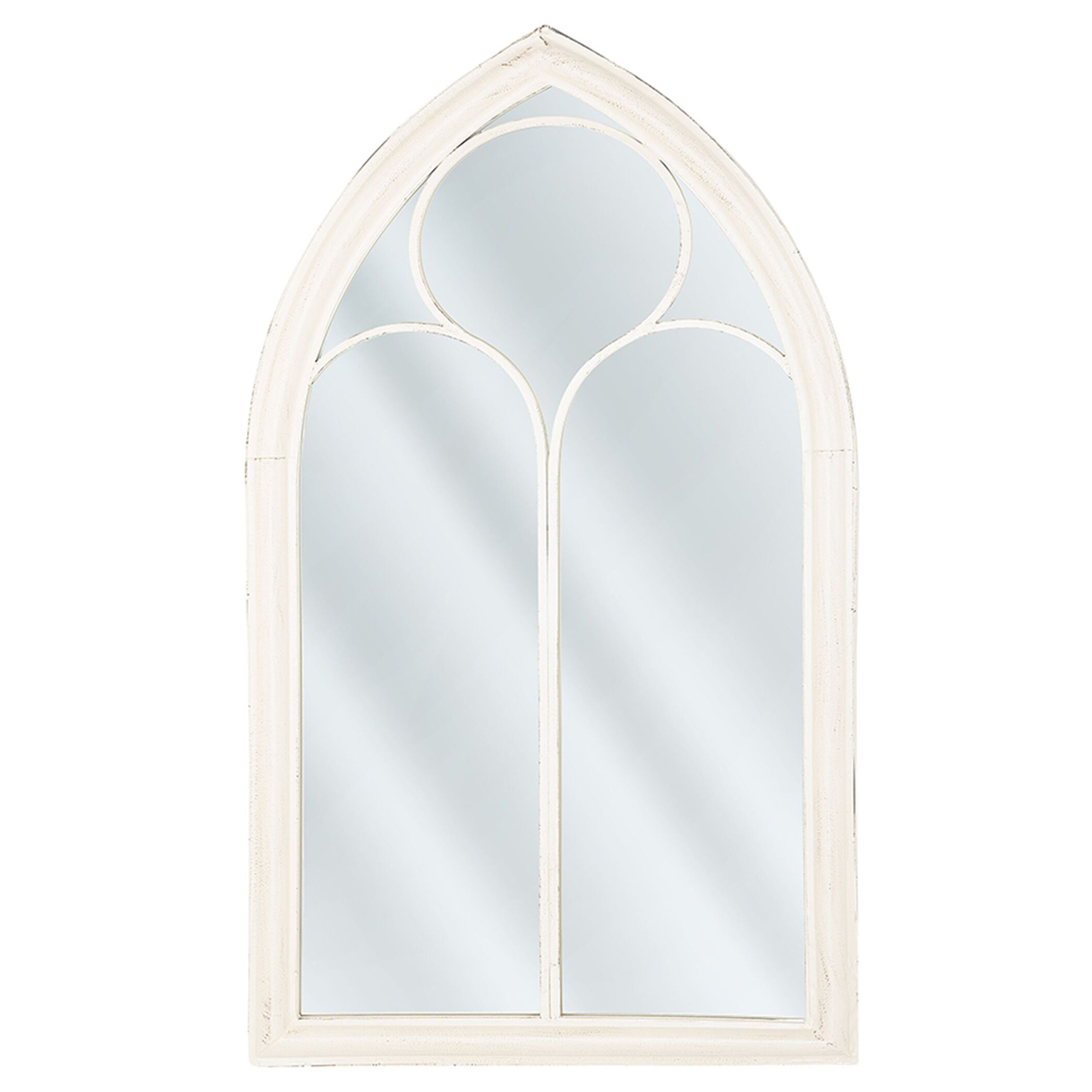 Seinäpeili TRELLY 62 cm 113 cm metalli Valkoinen