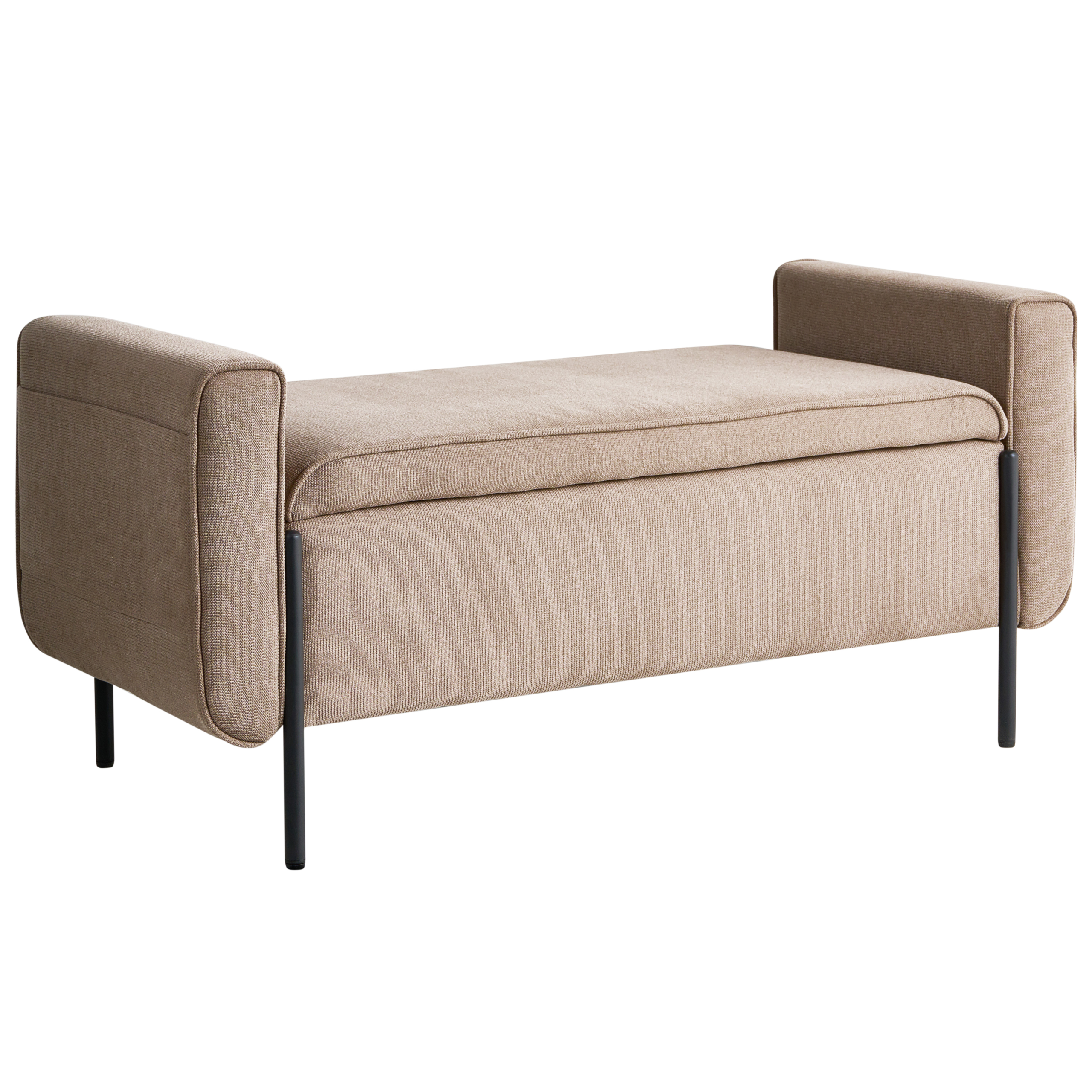 Säilytyspenkki LEWES Kangas Beige