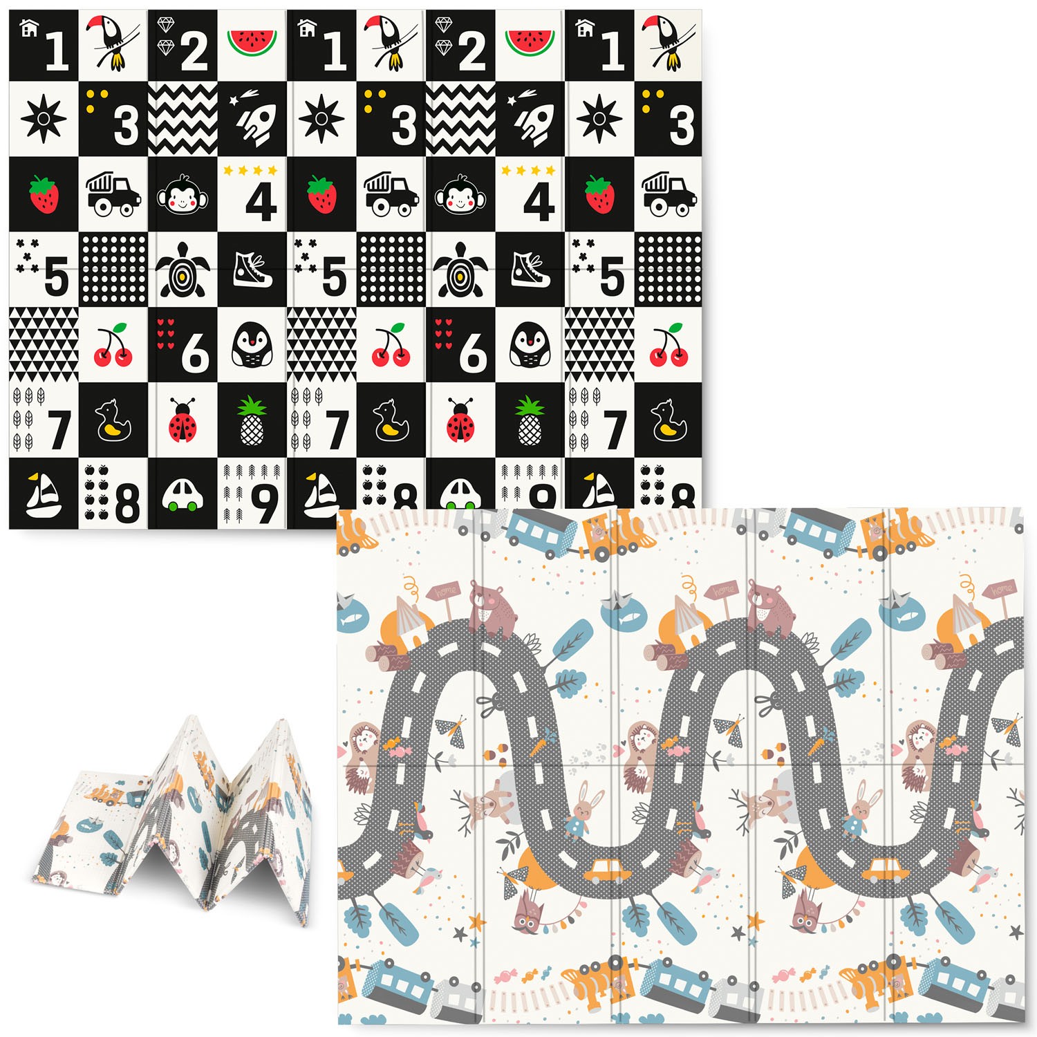 Nukido NK-341 Taitettava vaahtomuovista valmistettu koulutusmatto 200 x 150 x 1 cm