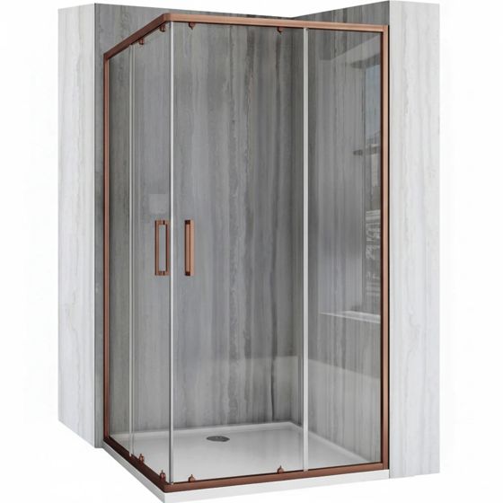 REA Suihkukaappi City 80x100 Harjattu kupari, 80X100X190CM