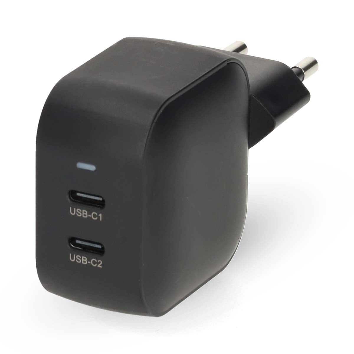 35 W GaN seinälaturi kahdella USB-C portilla pikalataukseen