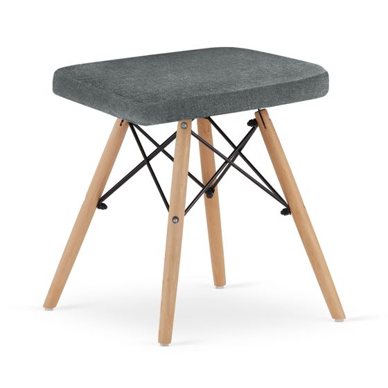 WERK jakkara - harmaa kangas / luonnonväriset jalat x 1