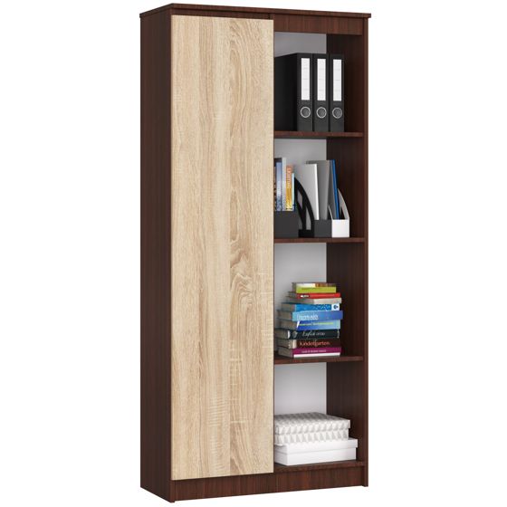 Akord Hylly Wenge/Sonoma-tammi 80x35x180