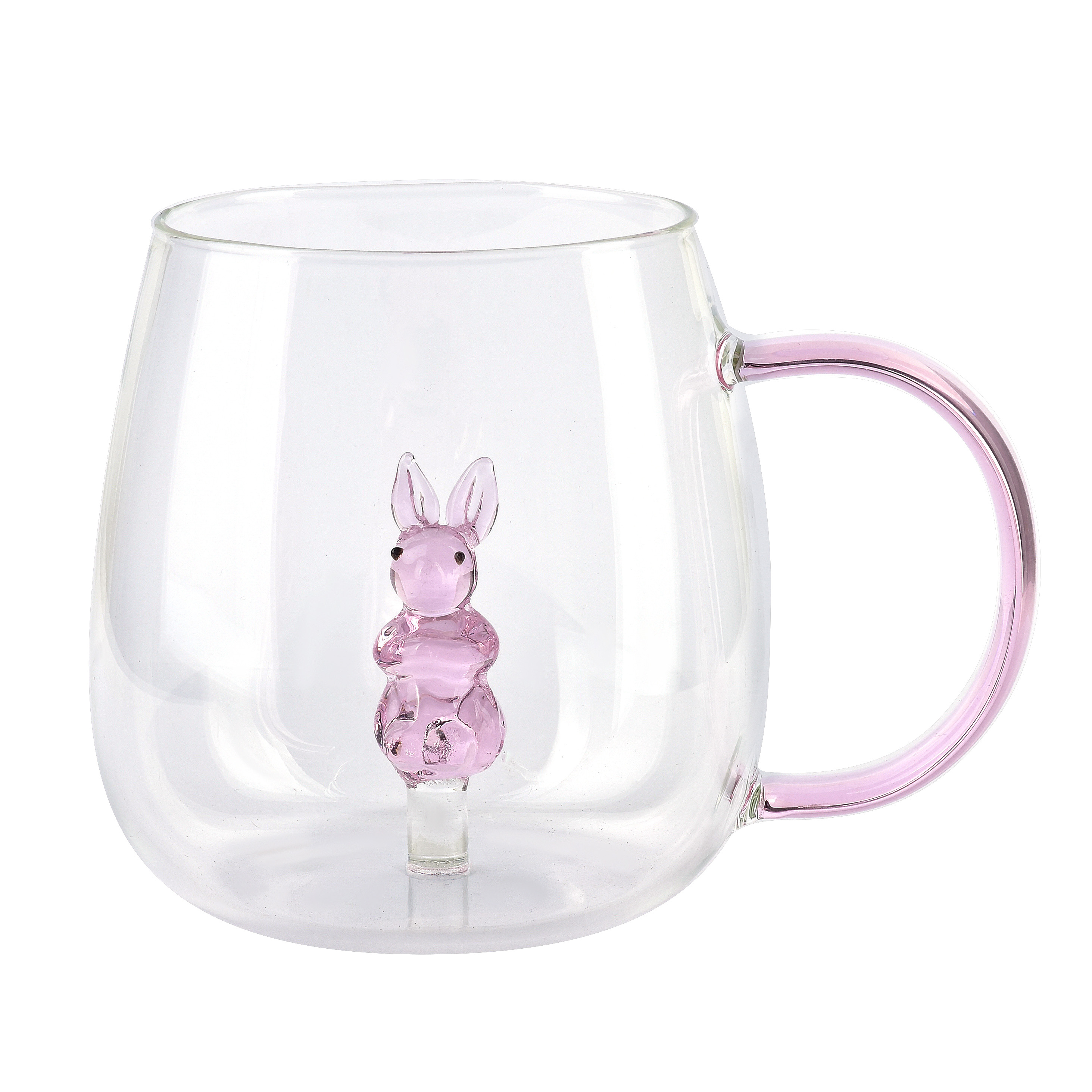 Allesken, läpinäkyvä, borosilikaattilasi muki, 400 ml, P:11.5 x L:9.5 x K:7.5 cm