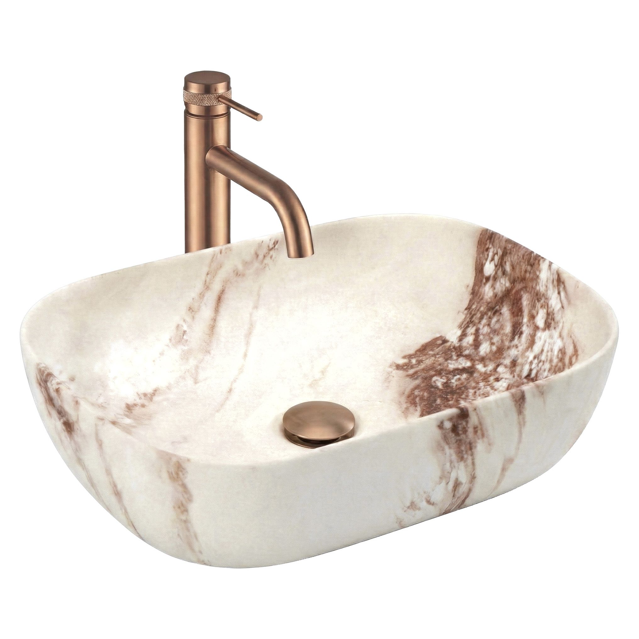 REA Malja-allas Belinda Marrone Matt Beige, 46,5X33X13,5CM