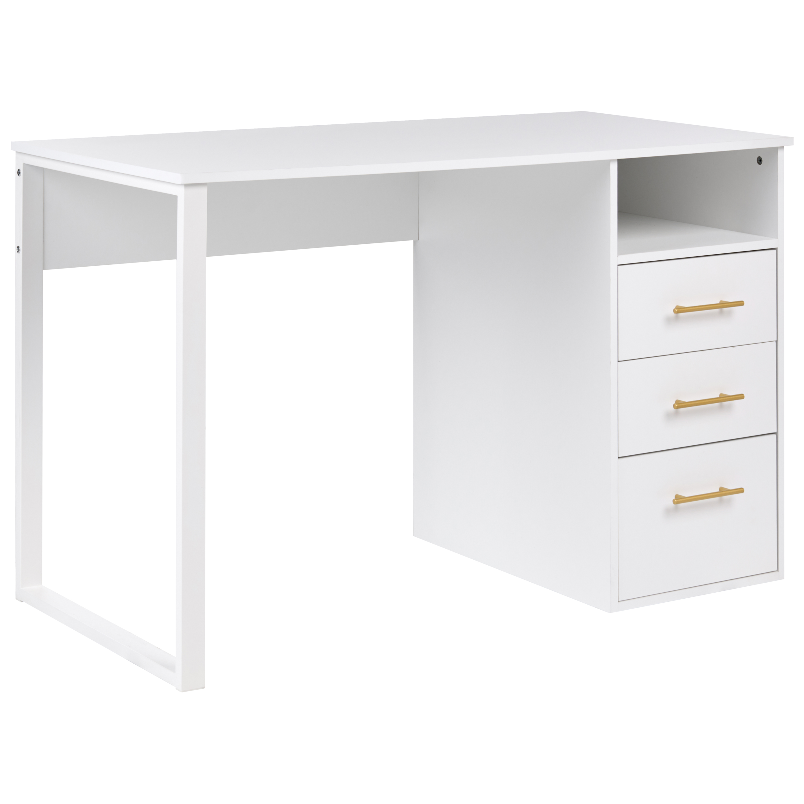 Työpöytä ZERLAY 120 cm 60 cm Valkoinen