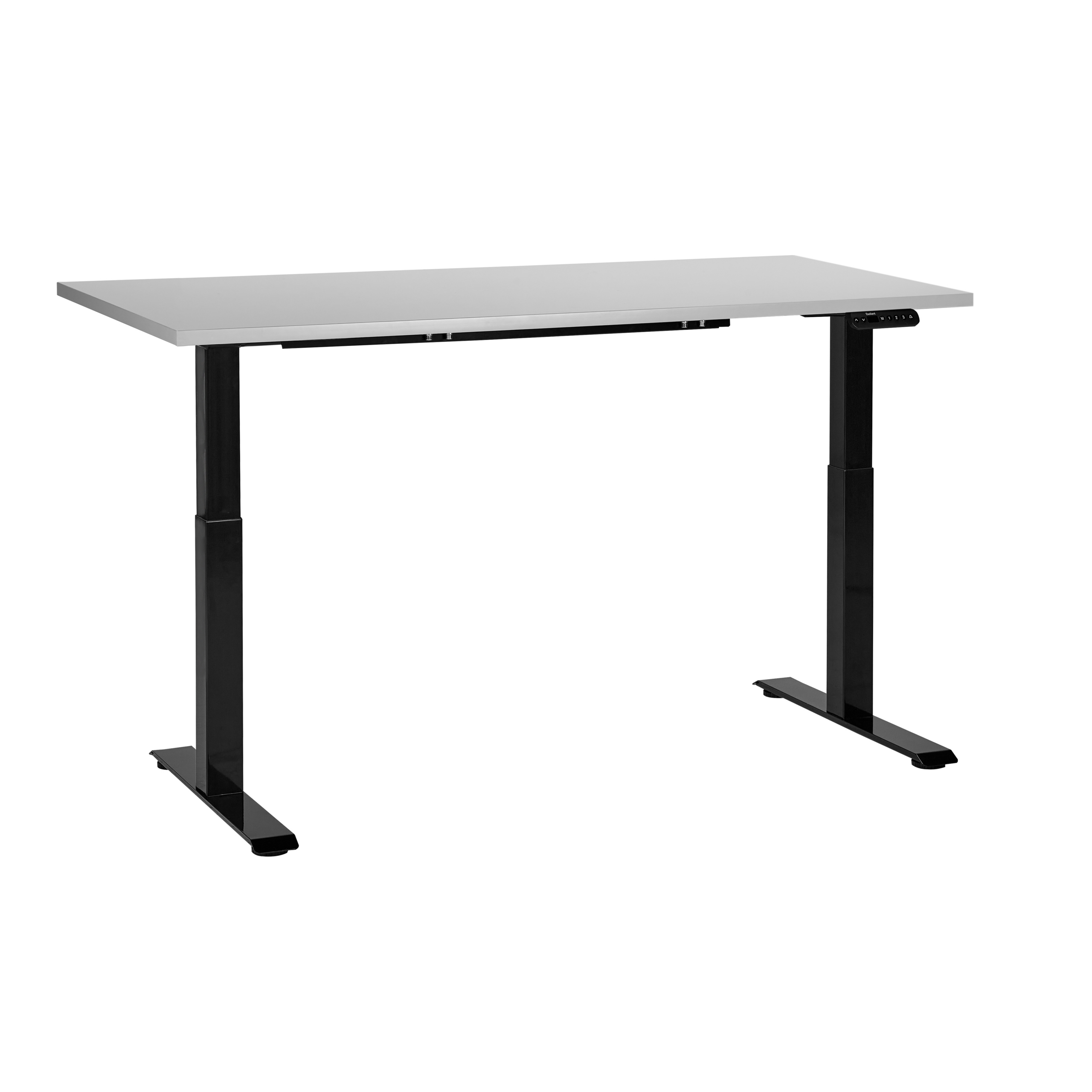 Sähkösäädettävä työpöytä DESTINES Harmaa/musta 160 cm 72 cm
