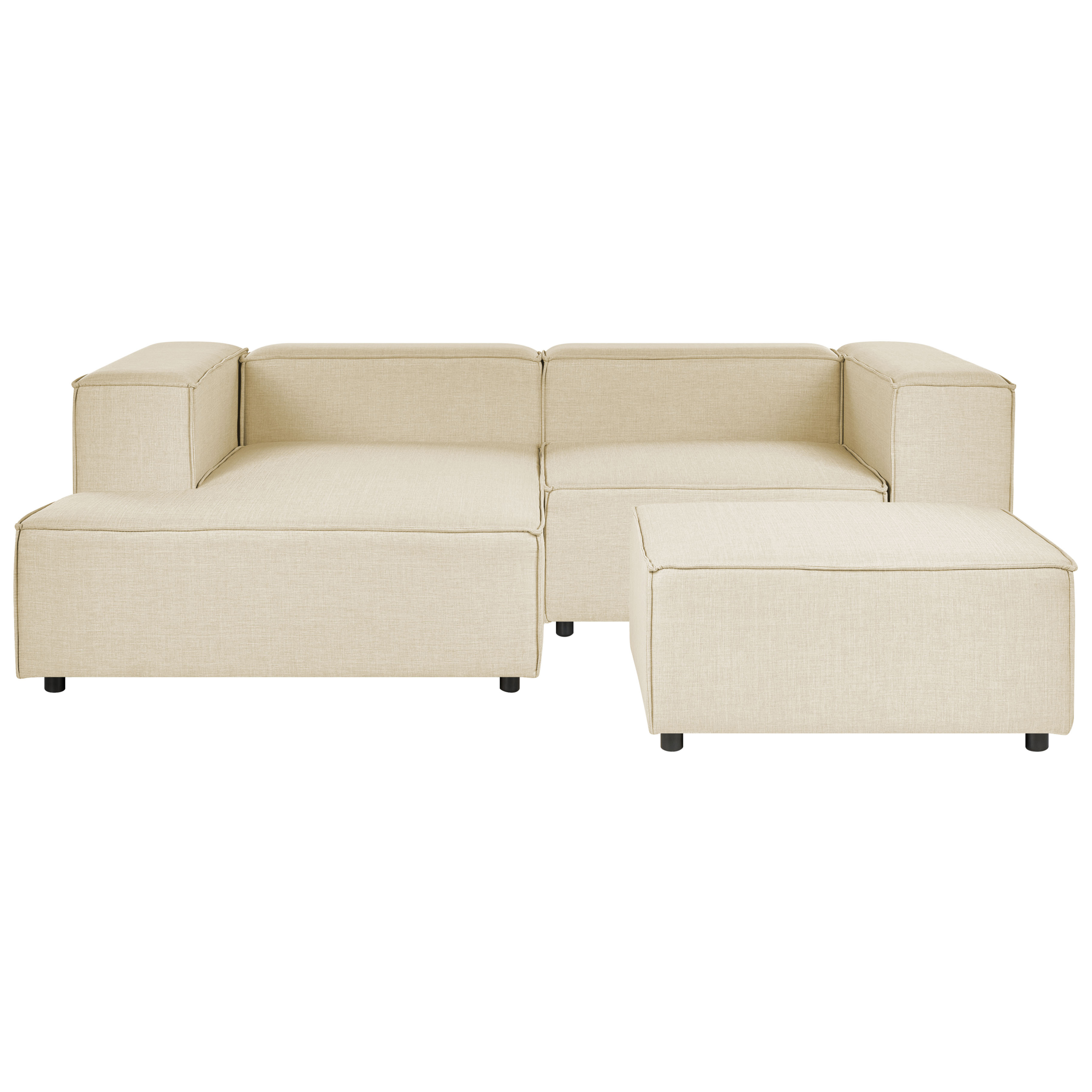 Moduulikulmasohva APRICA rahilla Keinopellava Beige Oikea