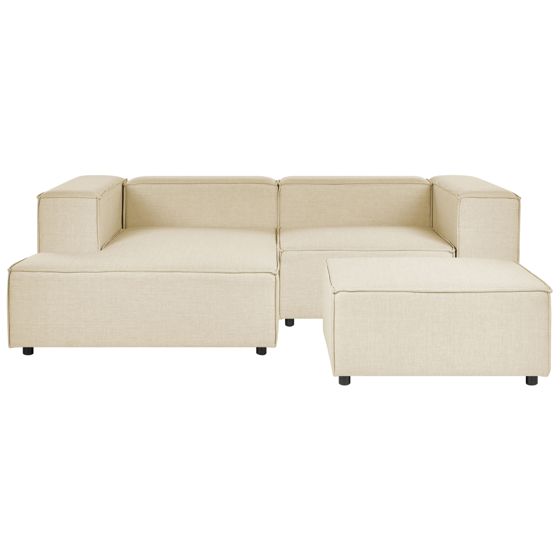Moduulikulmasohva APRICA rahilla Keinopellava Beige Oikea