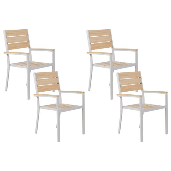 Puutarhatuolisetti 4 kpl PRATO Beige