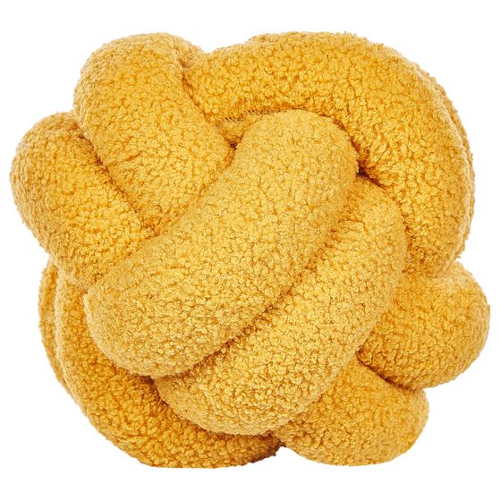 Koristetyyny MALNI buklee 19 x 19 cm Sinapinkeltainen Hillitty