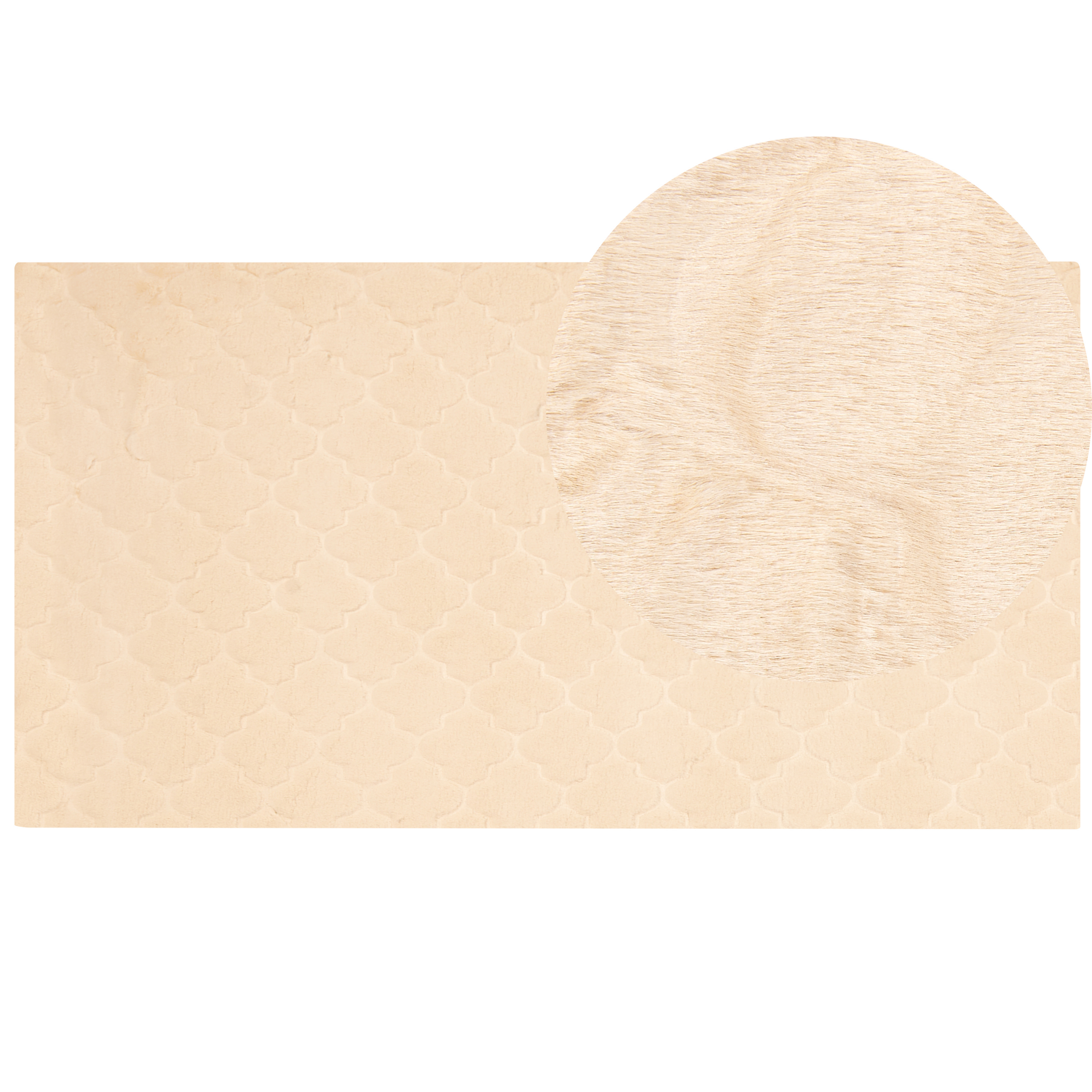 Tekoturkismatto GHARO Beige 80 x 150 cm