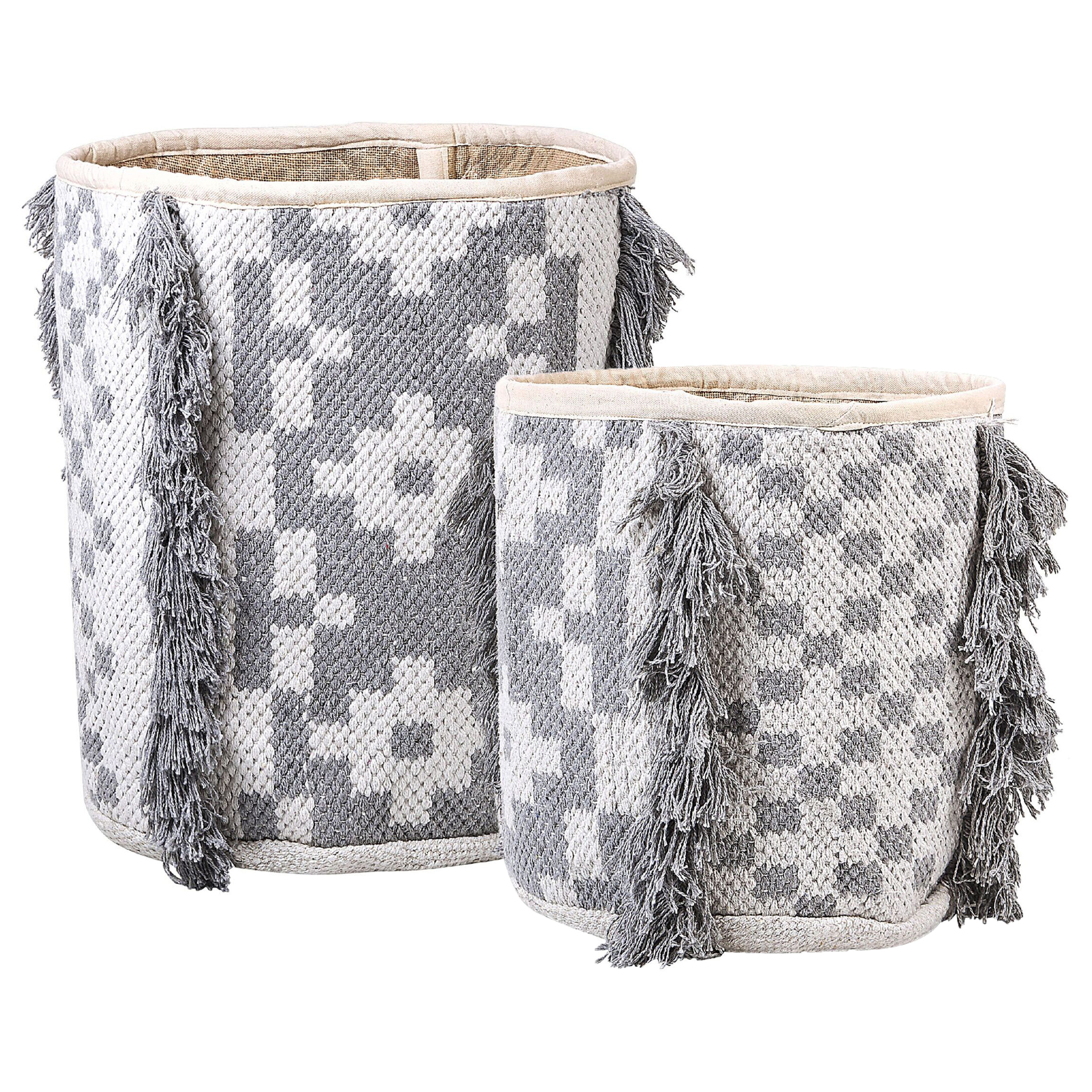 Korisetti 2 kpl KALAI puuvilla Harmaa