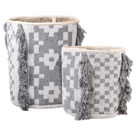 Korisetti 2 kpl KALAI puuvilla Harmaa