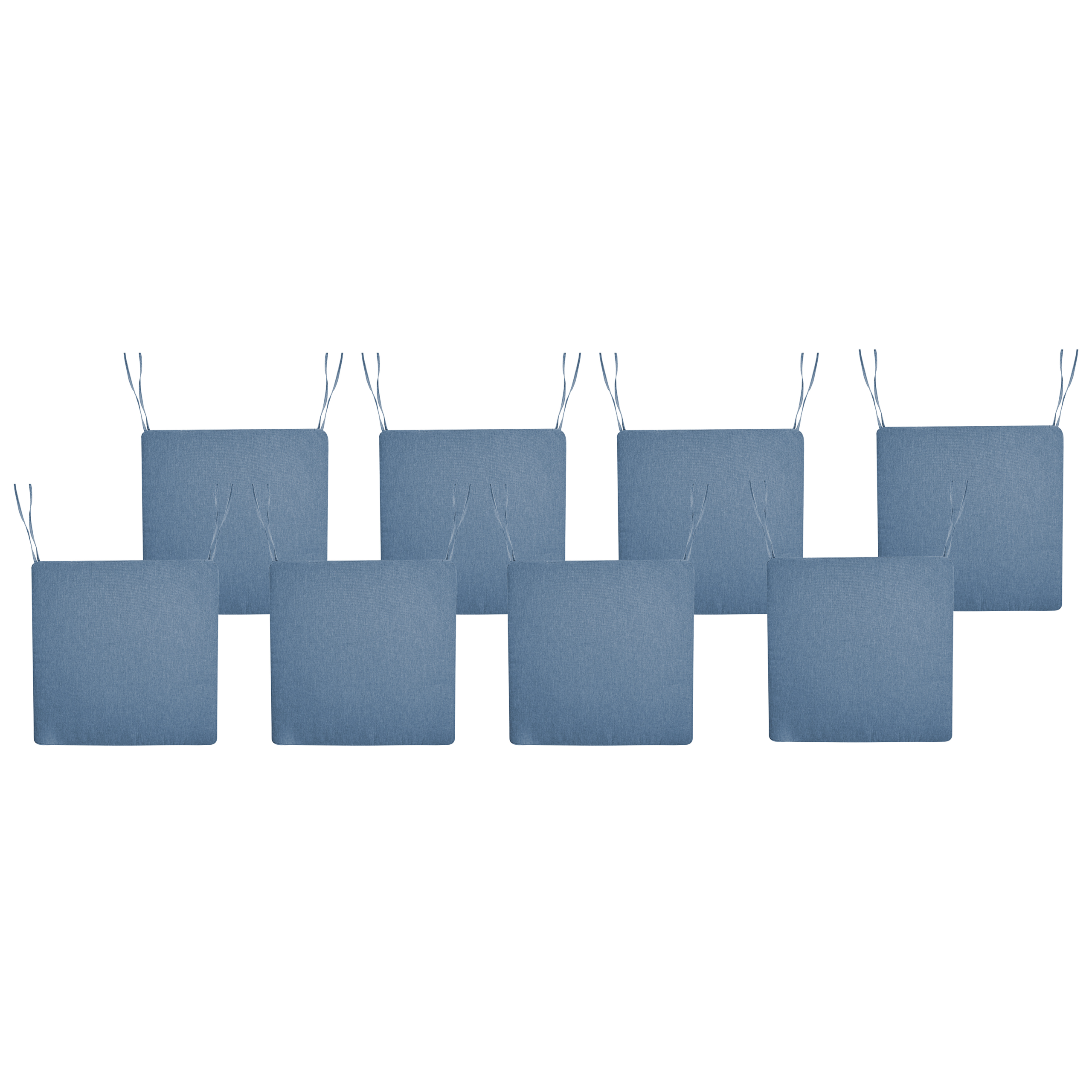 Puutarhatuolien istuintyynysetti 8 kpl SASSARI PREMIUM 46 x 46 cm Sininen
