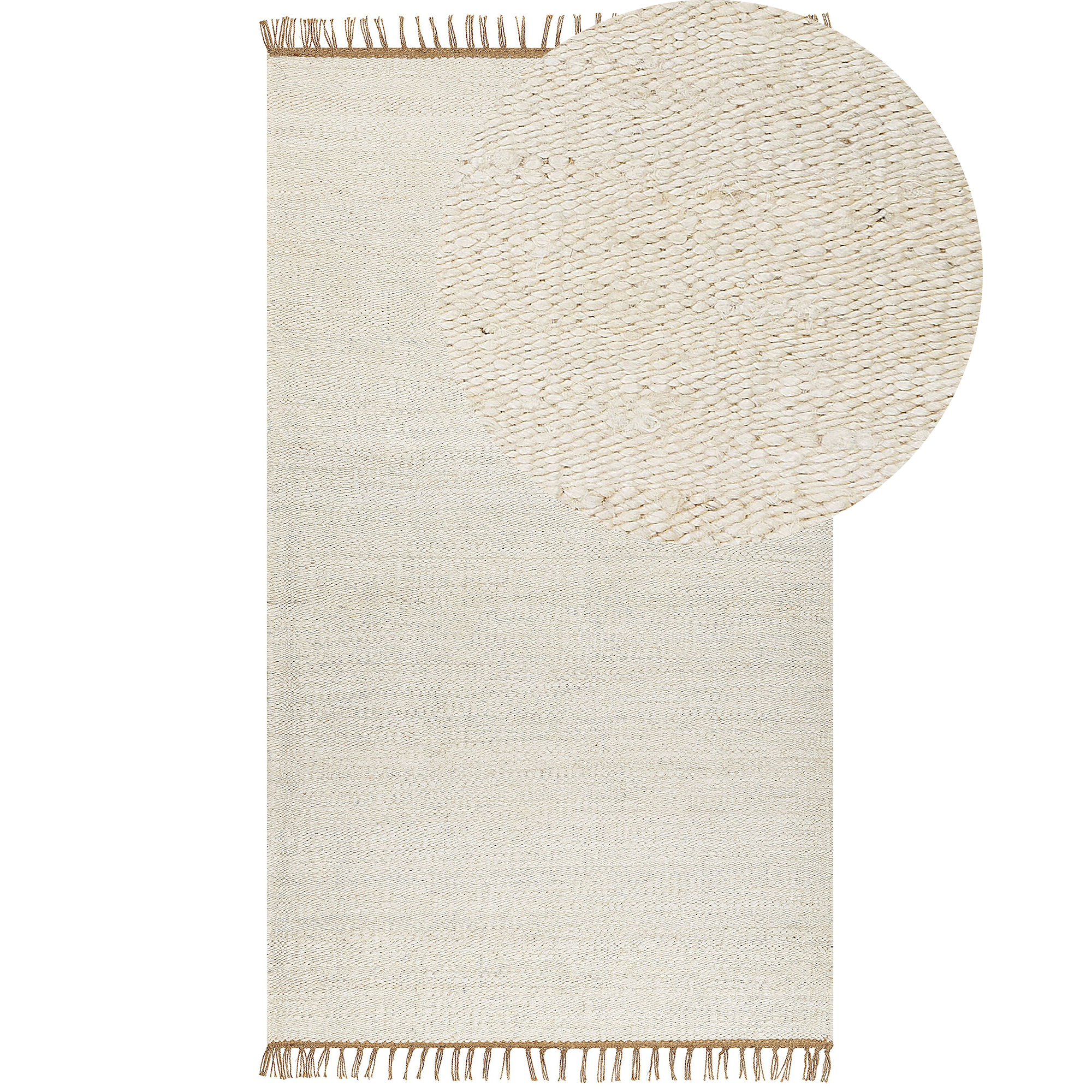 Matto LUNIA Vaaleanbeige 80 x 150 cm juutti