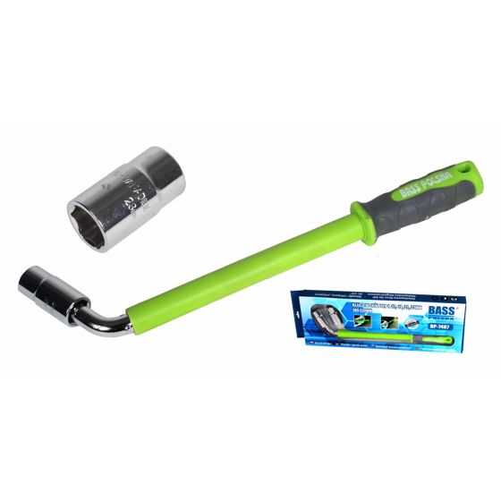 L-tyyppinen pyöränmutterinavain, 17, 19, 21, 22 mm + hylsyt