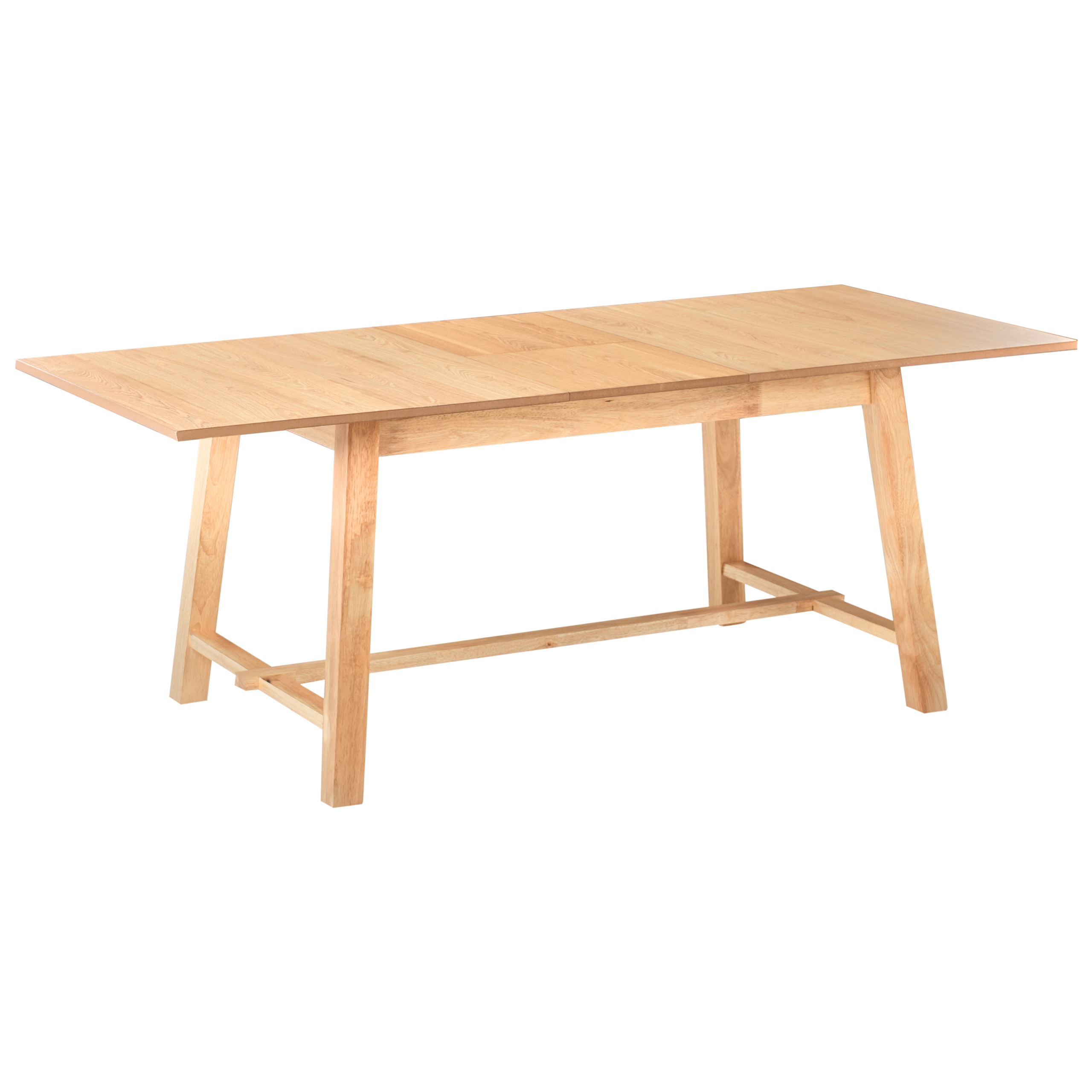 Jatkettava ruokapöytä BARNES Vaalea saarniviilu 160/200 cm 90 cm