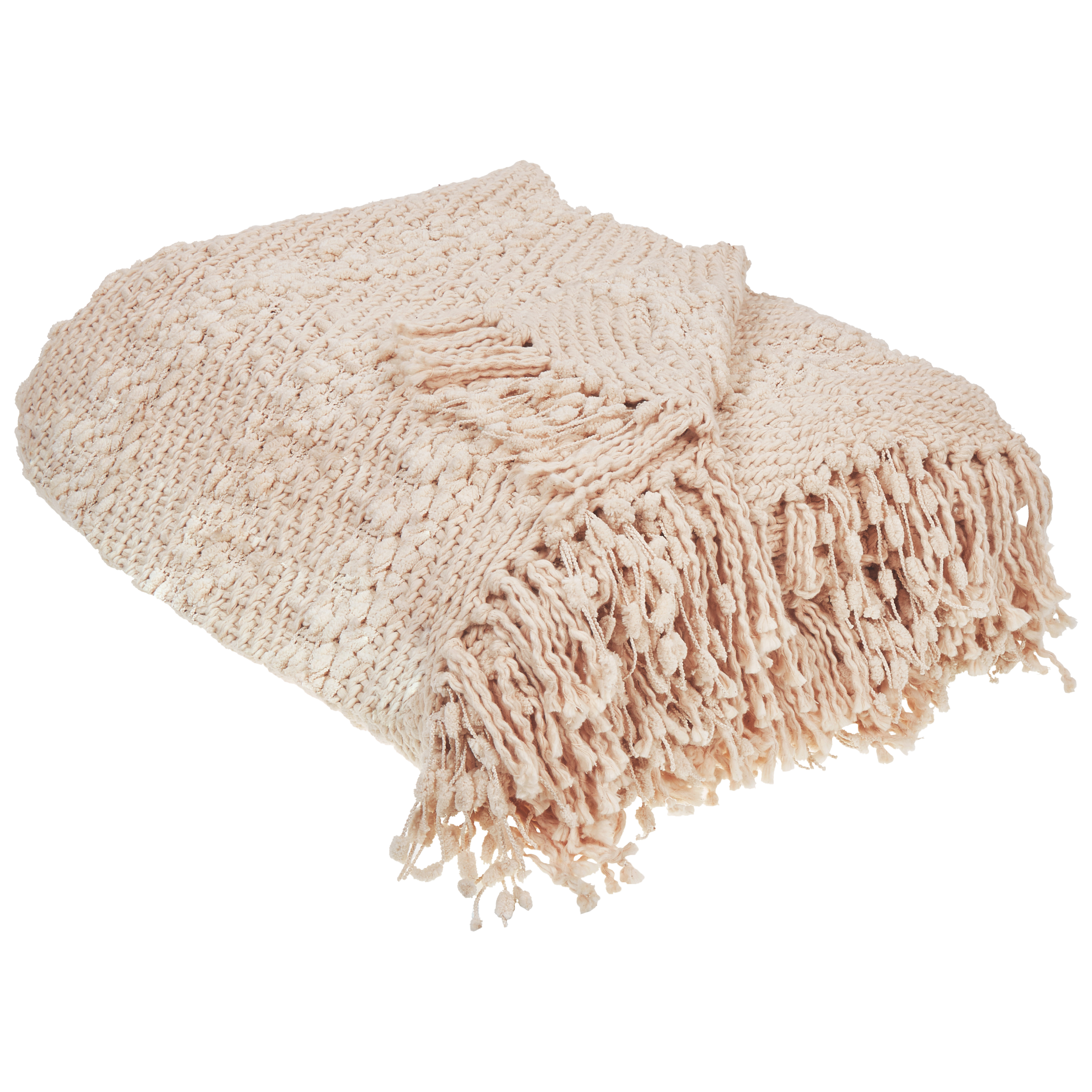 Torkkupeitto VELLA puuvilla 150 x 200 cm Vaaleanbeige