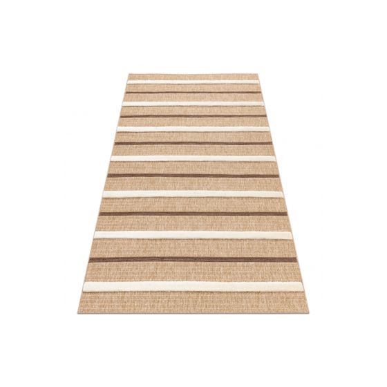 SPARK 0686A beige / kerma matto - Linjat, sisal, rakenne 80x150 cm