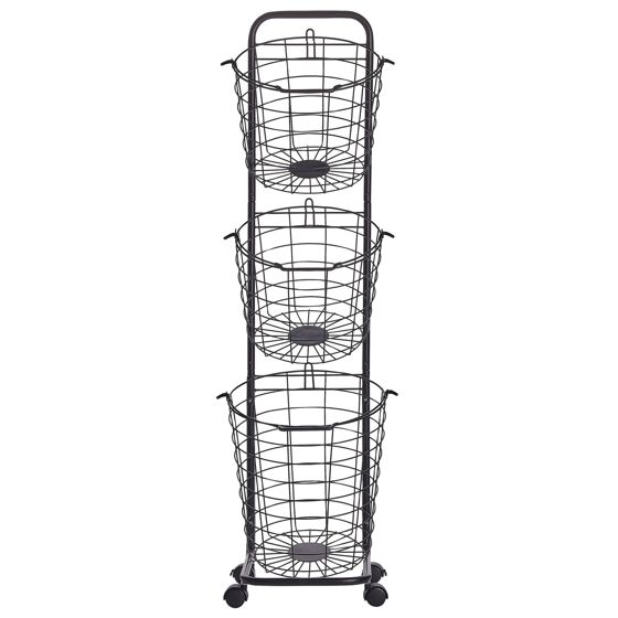 Korivaunu AYAPAL pyörillä metalli Musta