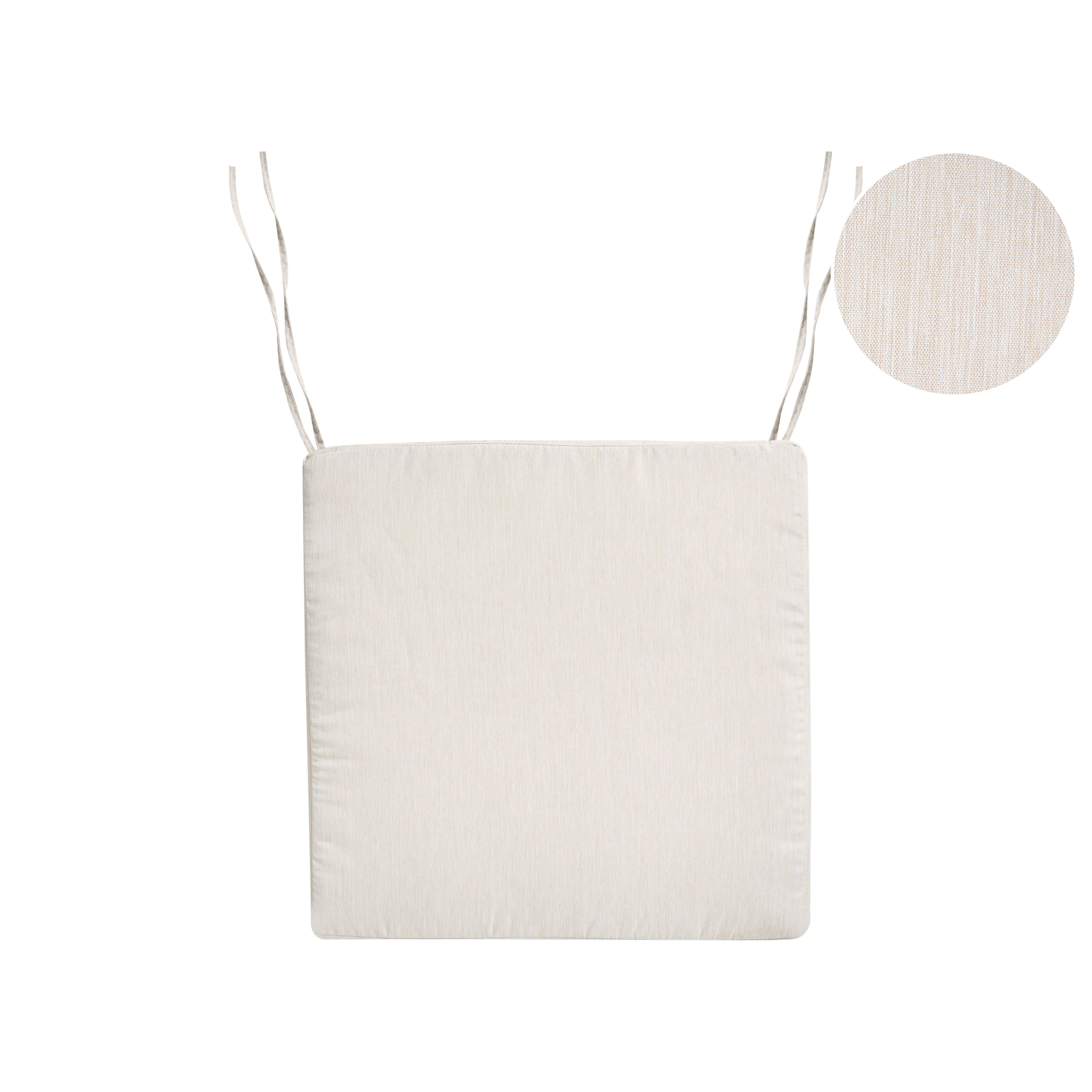 Puutarhatuolin istuintyyny SASSARI PREMIUM 46 x 46 cm Vaaleanbeige