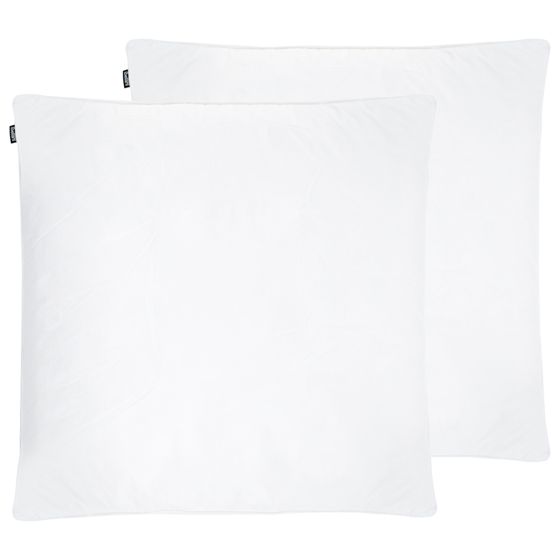 Tyynysetti 2 kpl FELDBERG Korkea ankanhöyhenet ja -untuva 80 x 80 cm Valkoinen