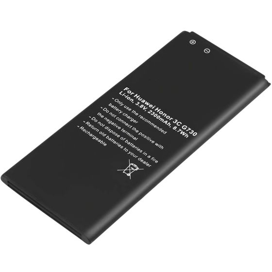 Akku Huawei Ascend G730:lle, Li-ion 3,8V 2300mAh 8,7Wh