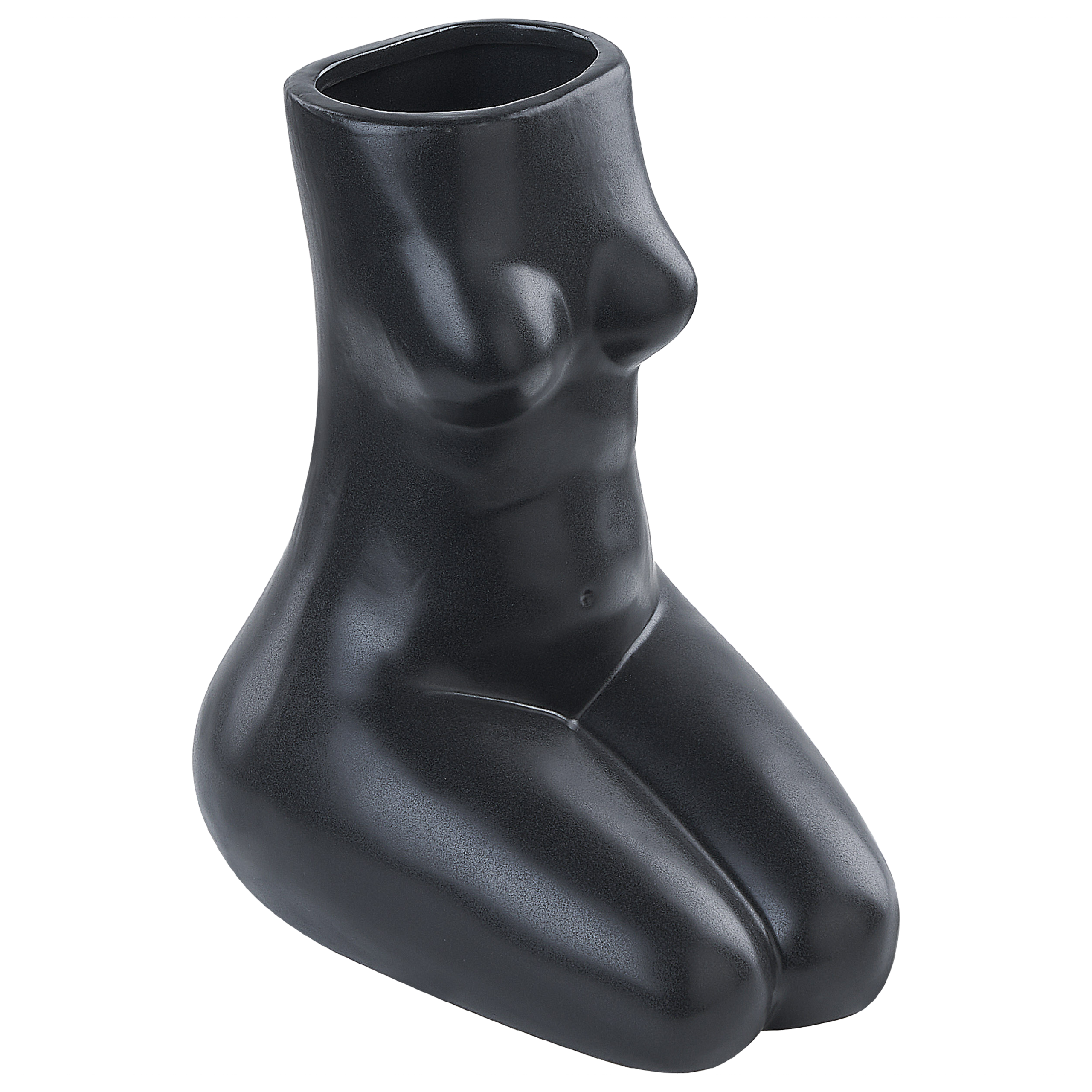 Kukkamaljakko PYRGOS 22 cm Keramiikka Musta