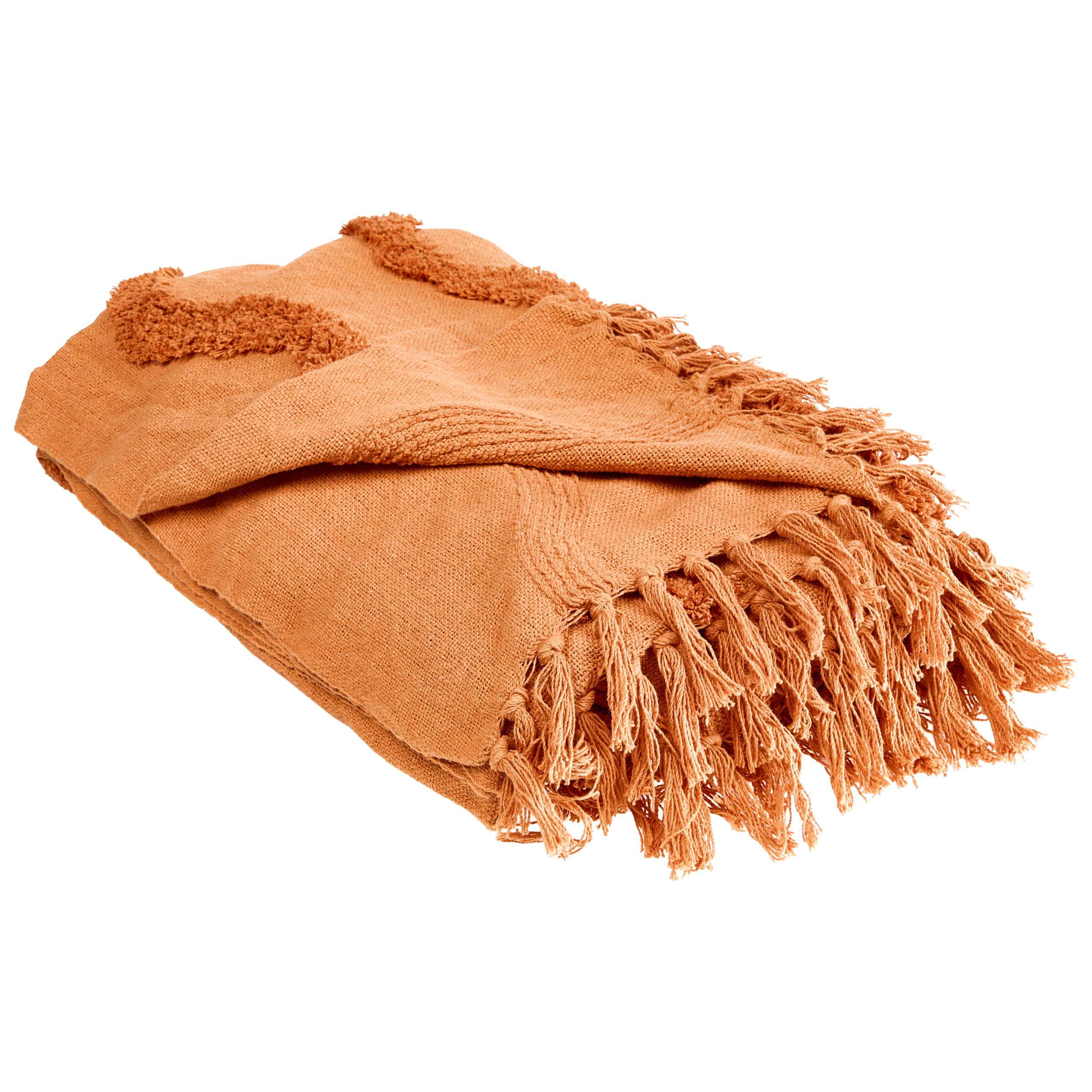 Torkkupeitto KHARI Puuvilla 200 x 200 cm Oranssi