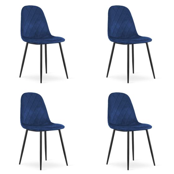 ASTI-tuoli, tummansininen sametti (4 kpl)