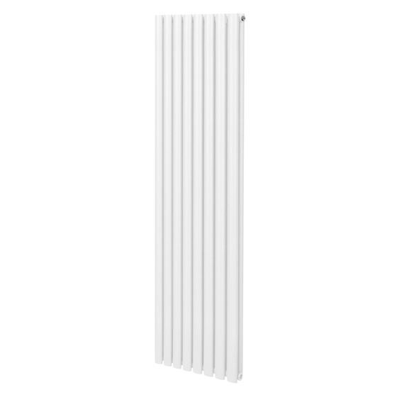 Soikea pylväspatteri – 1800 mm x 480 mm – Valkoinen
