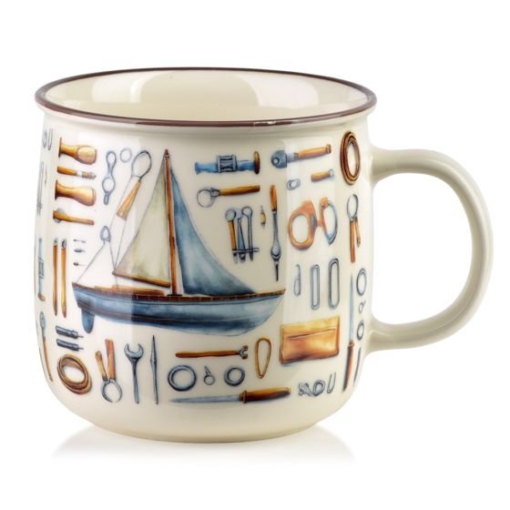 Muki New Bone China AFFEKDESIGN NORMAN 9,6x13x9,3 cm valkoinen 1 kpl