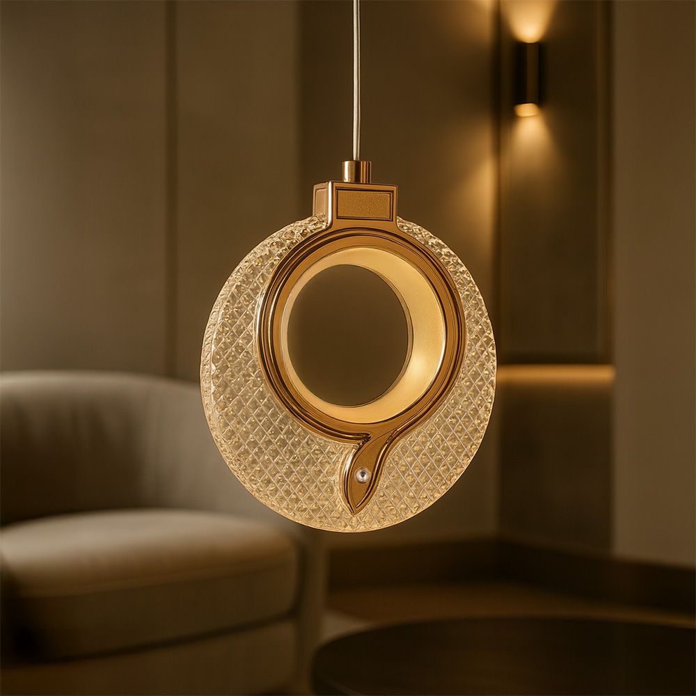 TOOLIGHT riippuvalaisin LHJ110-1CP kultainen, 17x2,5x18cm