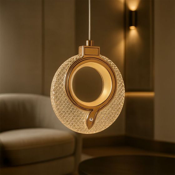 TOOLIGHT riippuvalaisin LHJ110-1CP kultainen, 17x2,5x18cm