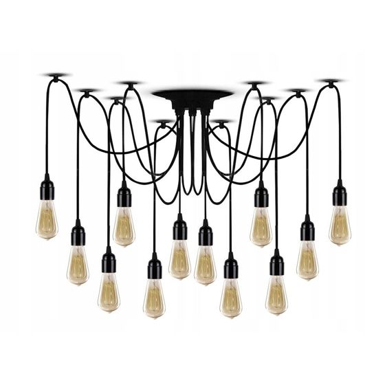 TOOLIGHT riippuva kattovalaisin JDL-04 SPIDER 12 musta, 150x15x150cm