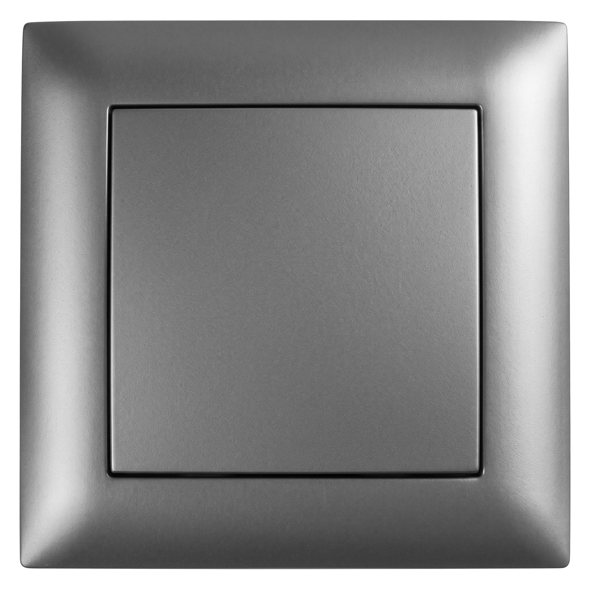 Toolight Yksittäiskytkin JNH006-W + kehys Harmaa 4x8, 4x8, 4cm