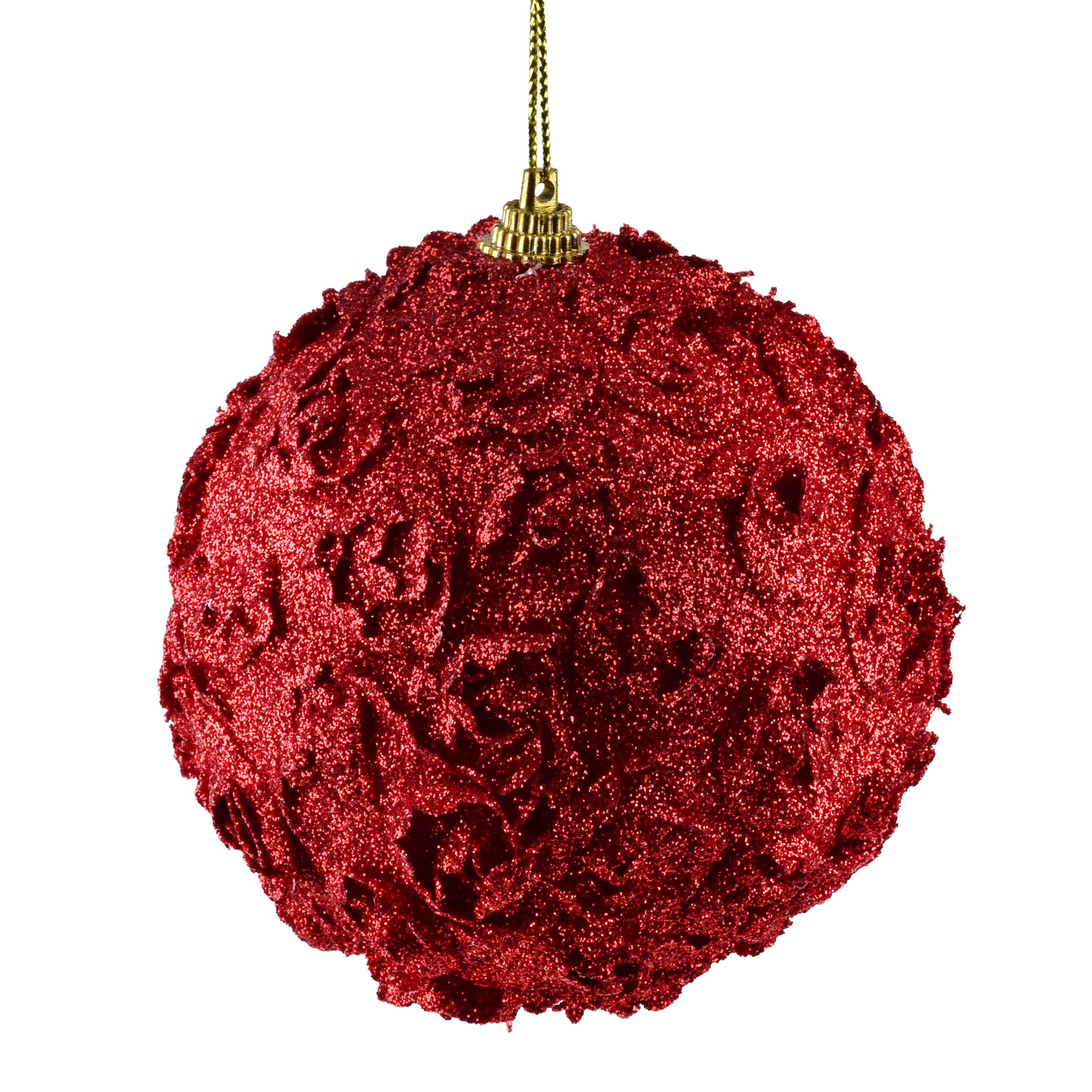 Joulupallo SANTA LILA styroksi Ø10 cm