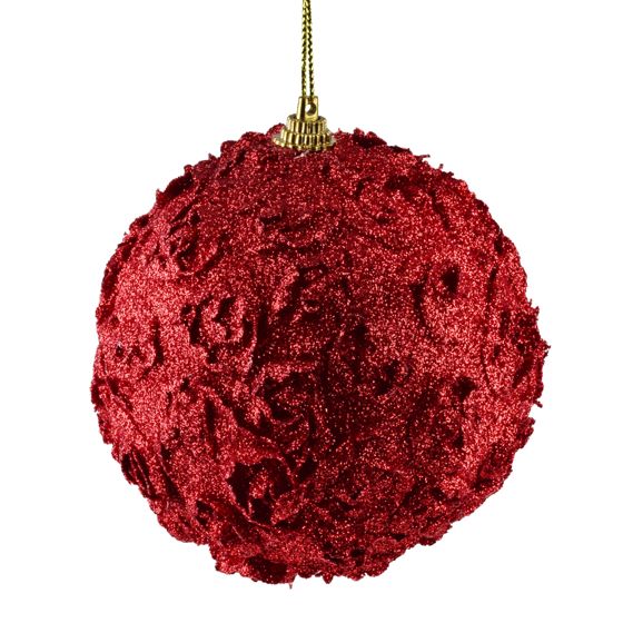 Joulupallo SANTA LILA styroksi Ø10 cm