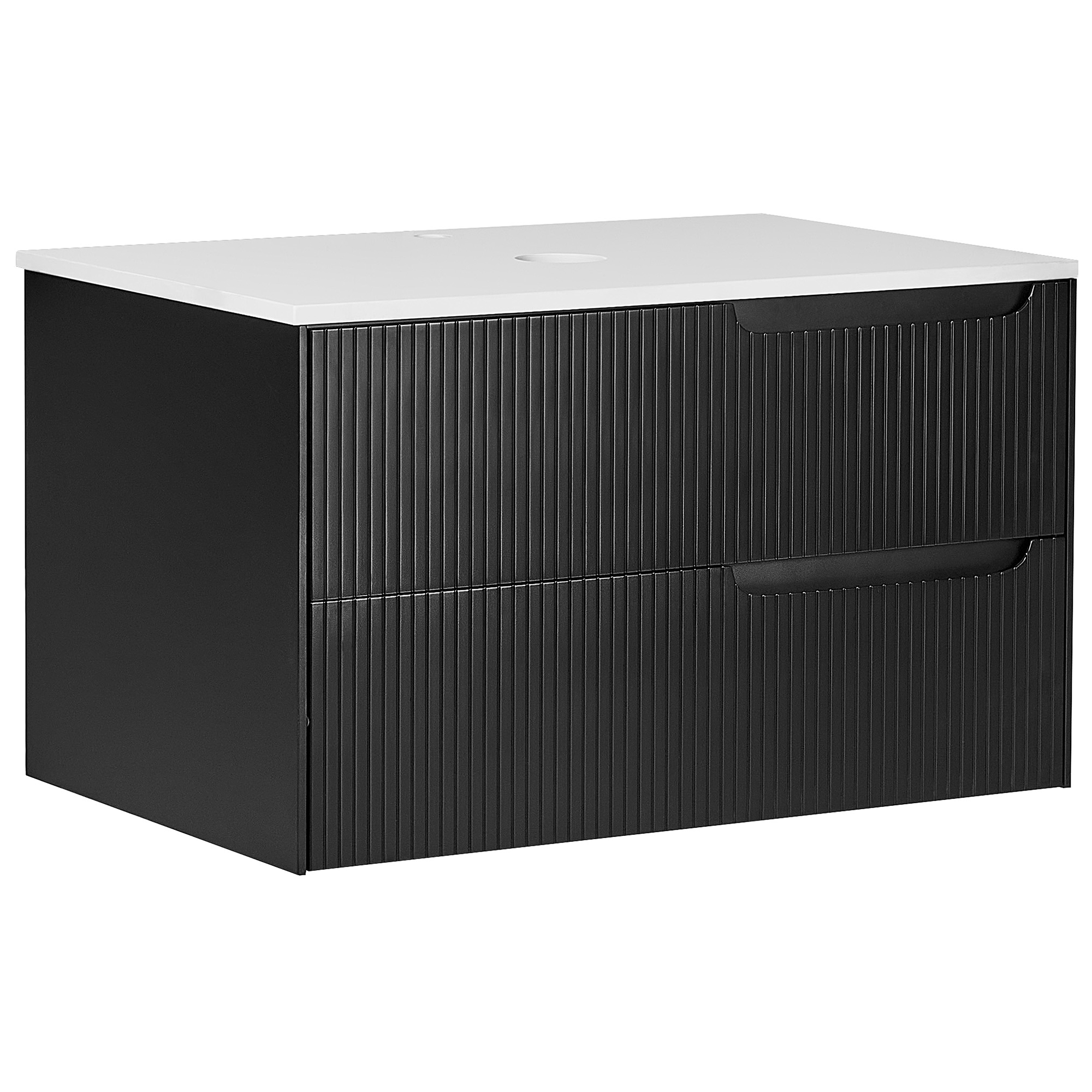 Seinäallaskaappi QUINTELA 80 cm Musta