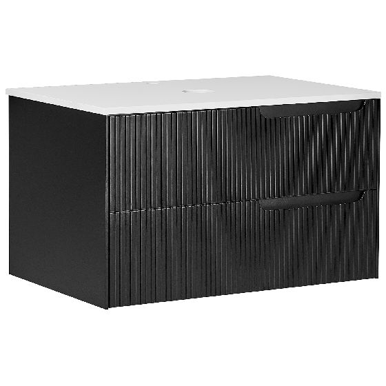 Seinäallaskaappi QUINTELA 80 cm Musta