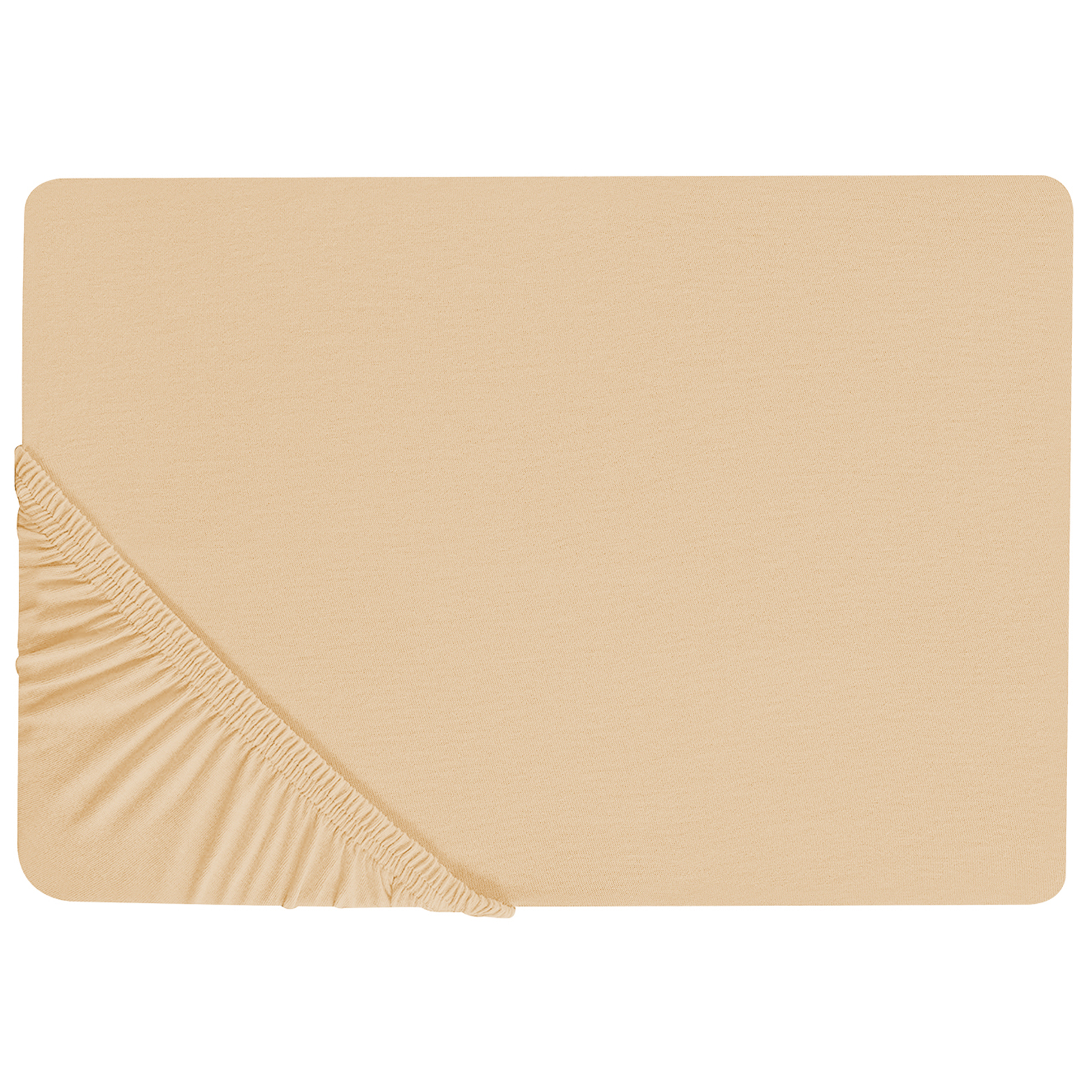 Muotoonommeltu lakana JANBU 200 x 200 cm Puuvilla Beige
