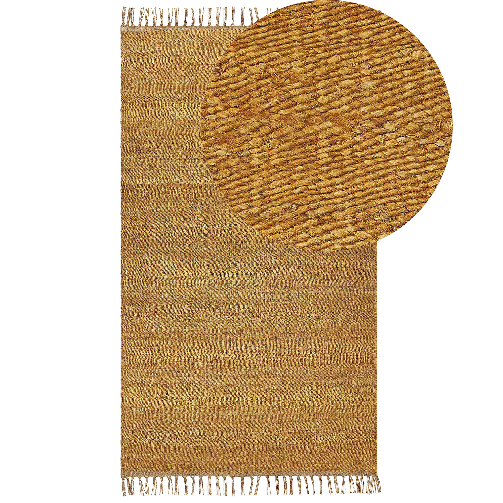 Matto LUNIA Sinapinkeltainen 80 x 150 cm juutti