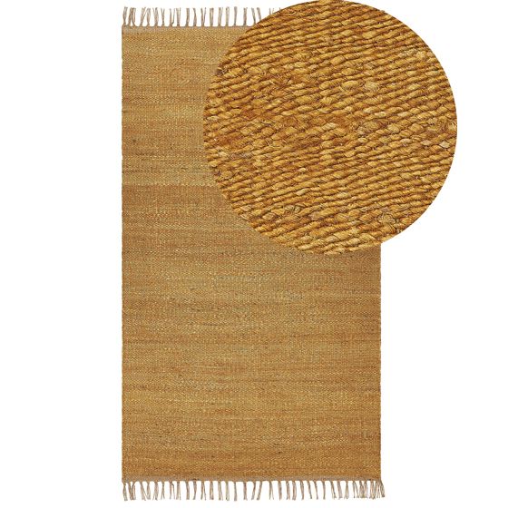 Matto LUNIA Sinapinkeltainen 80 x 150 cm juutti