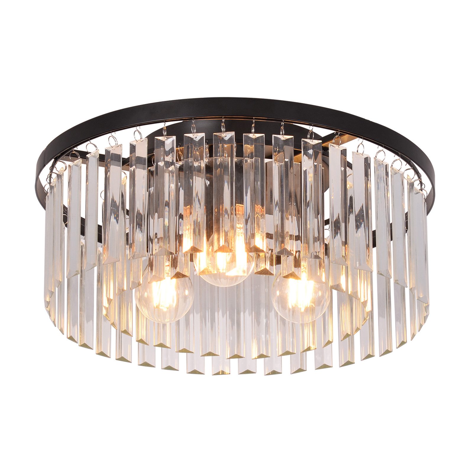 NETTLIFE - kattovalaisin makuuhuoneeseen, olohuoneeseen, musta, E27- makuuhuonevalaisin, moderni olohuonevalaisin