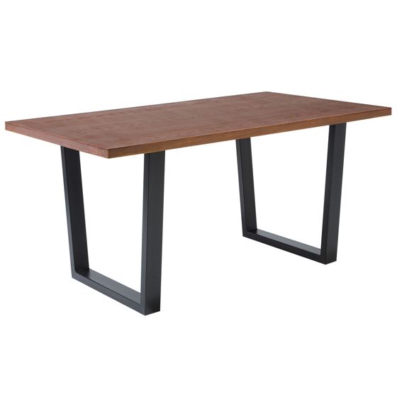 Ruokapöytä AUSTIN Tumma saksanpähkinäpuuviilu 160 cm 90 cm