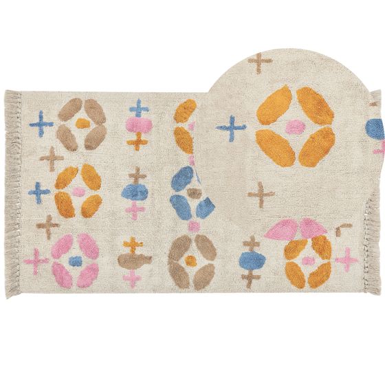 Lastenhuoneen matto DARAN Monivärinen 80 x 150 cm puuvilla