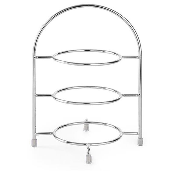 Lautasennostoteline 3 lautaselle, halkaisija 27 cm, terästä - Hendi 425473