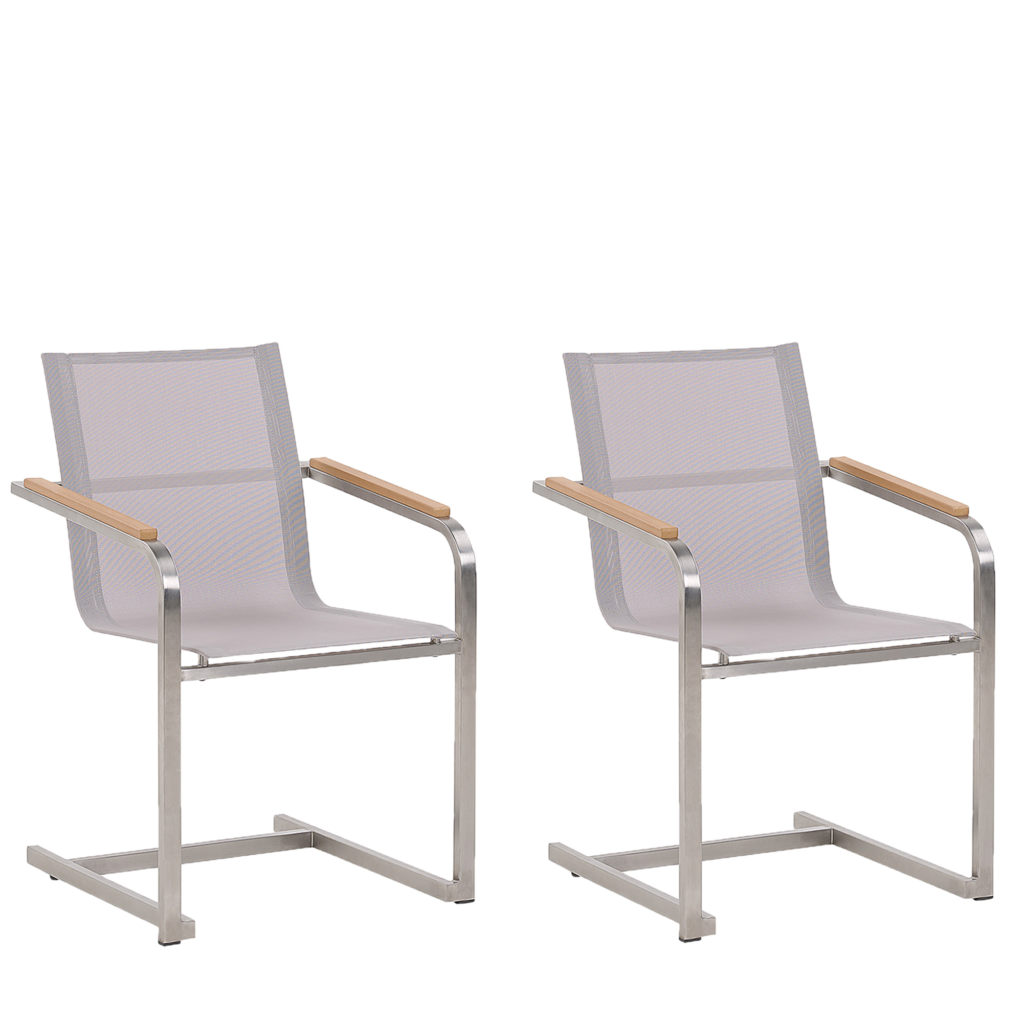 Puutarhatuolisetti 2 kpl COSOLETO Ruostumaton teräs Beige