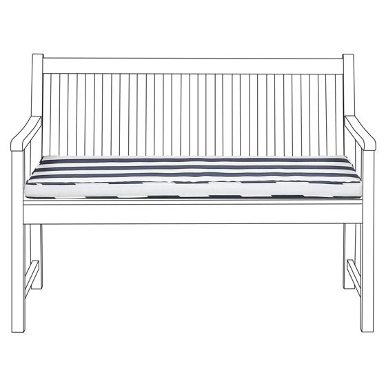 Puutarhapenkin pehmuste VIVARA 112 x 54 cm Laivastonsininen